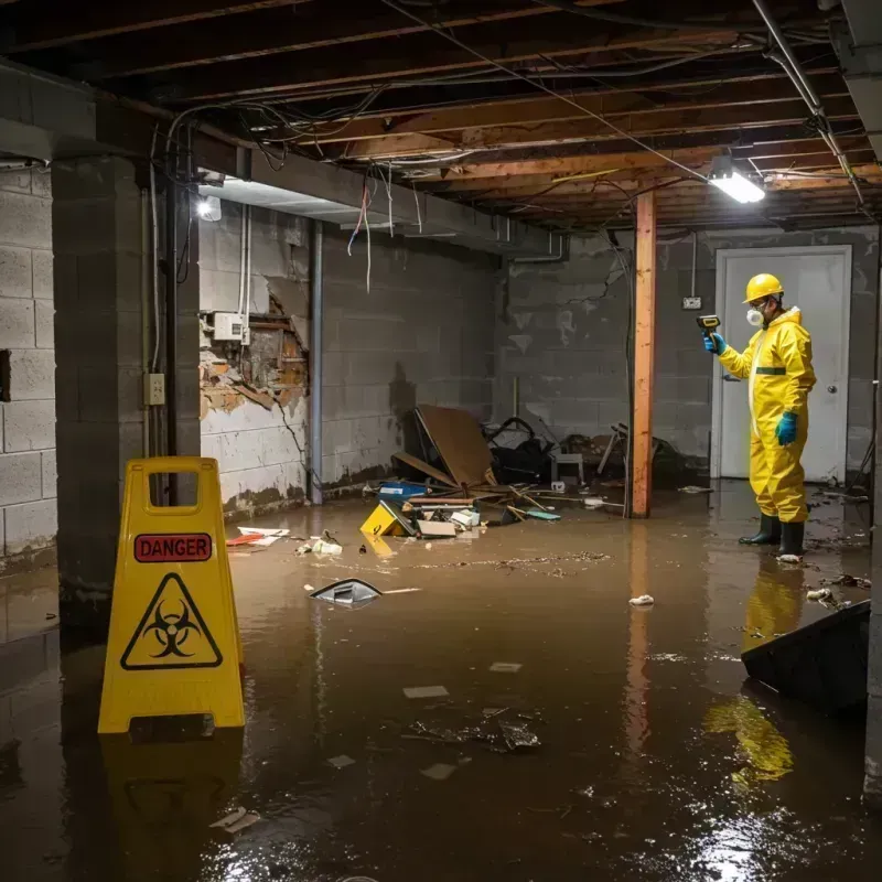 Flooded Basement Electrical Hazard in Seymour, TN Property